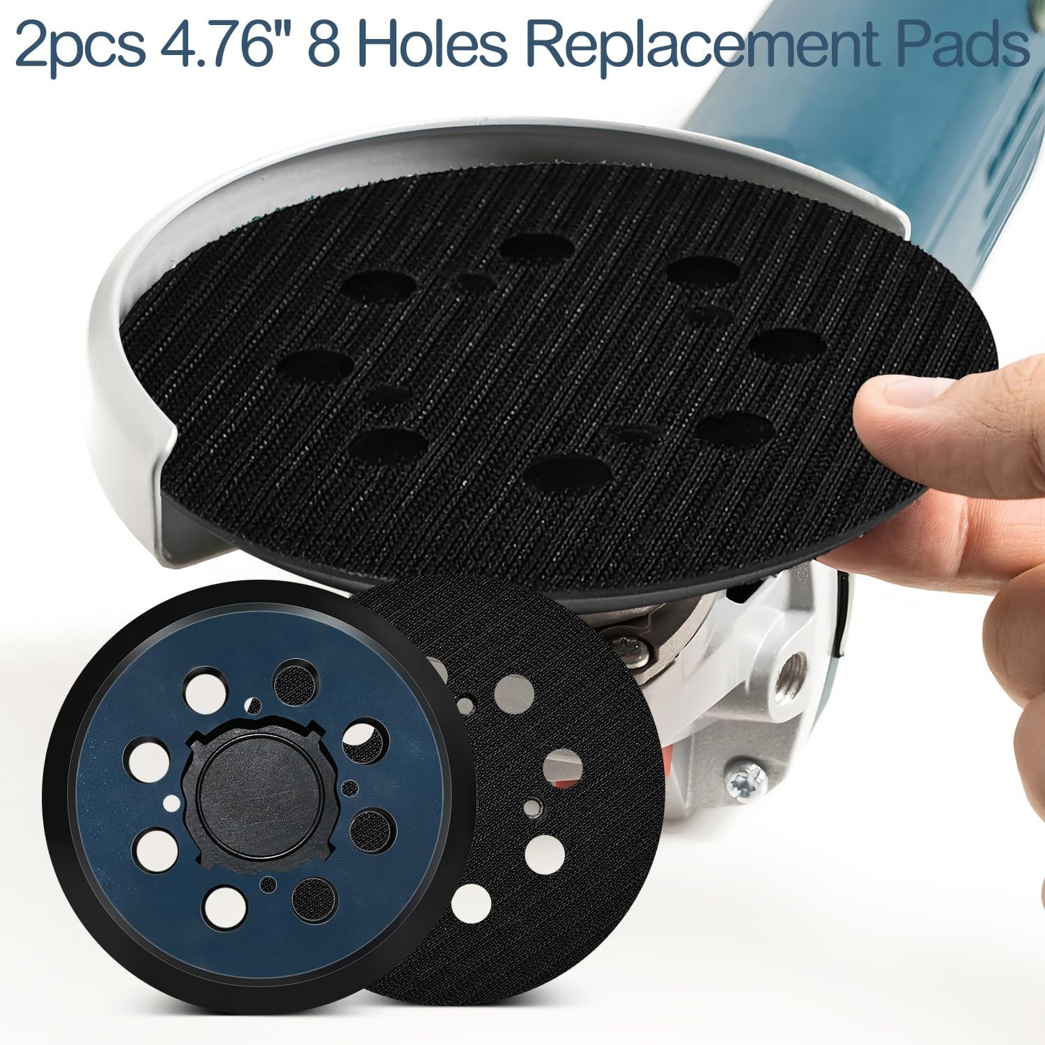 2 Pack Sander Pad for Dewalt DWE64233 & N329079, 5″ 8 Hole Hook and Loop Orbital