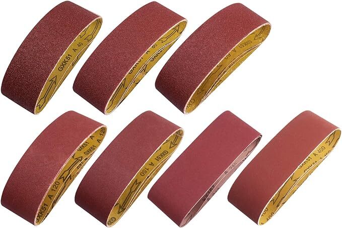 3×21 in Aluminum Oxide Belt Sander 75x533mm Sanding Belts 40-400 Grits 10 PACK