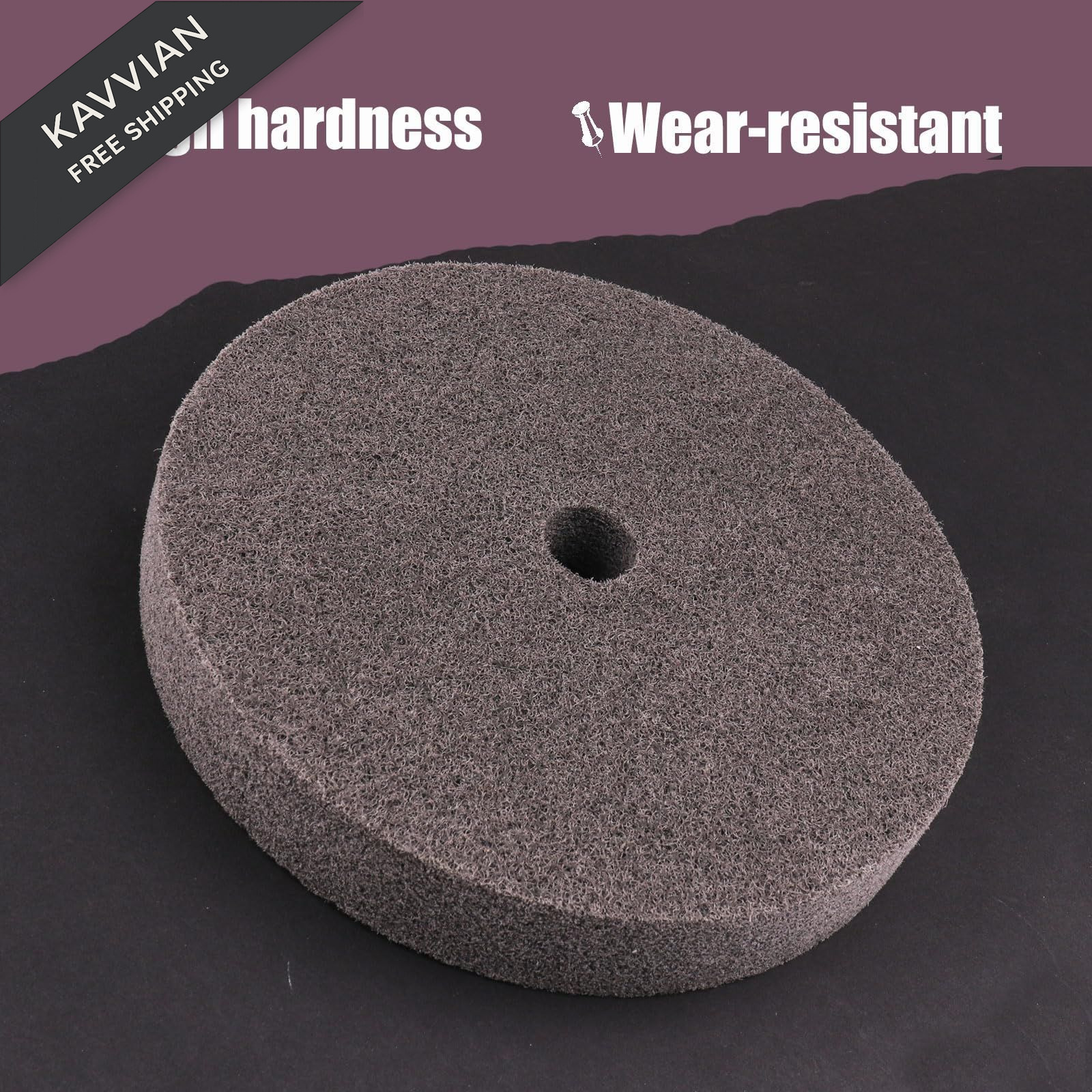 CBRIGHT 6 Inch Fiber Buffing Wheel,7P Hardness Polishing 6 inches