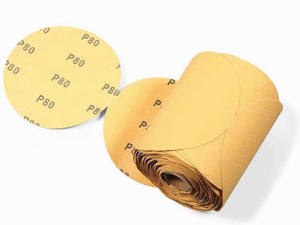 50 PCS 5In PSA Sanding Disc 80-220 Grit Adhesive Back Sandpaper Roll Sticky-Back