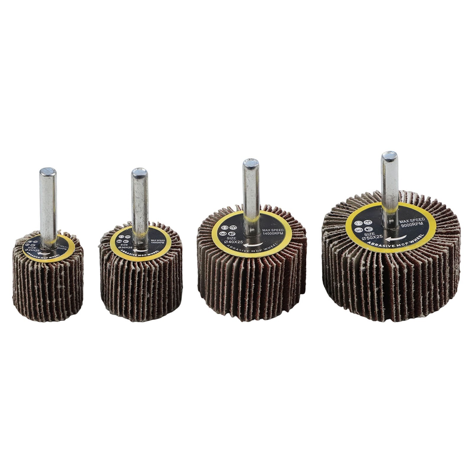 4PCS 25/30/40/50mm 80# Sanding Flap Disc Wheel Polishing Grinding Rotary Tool