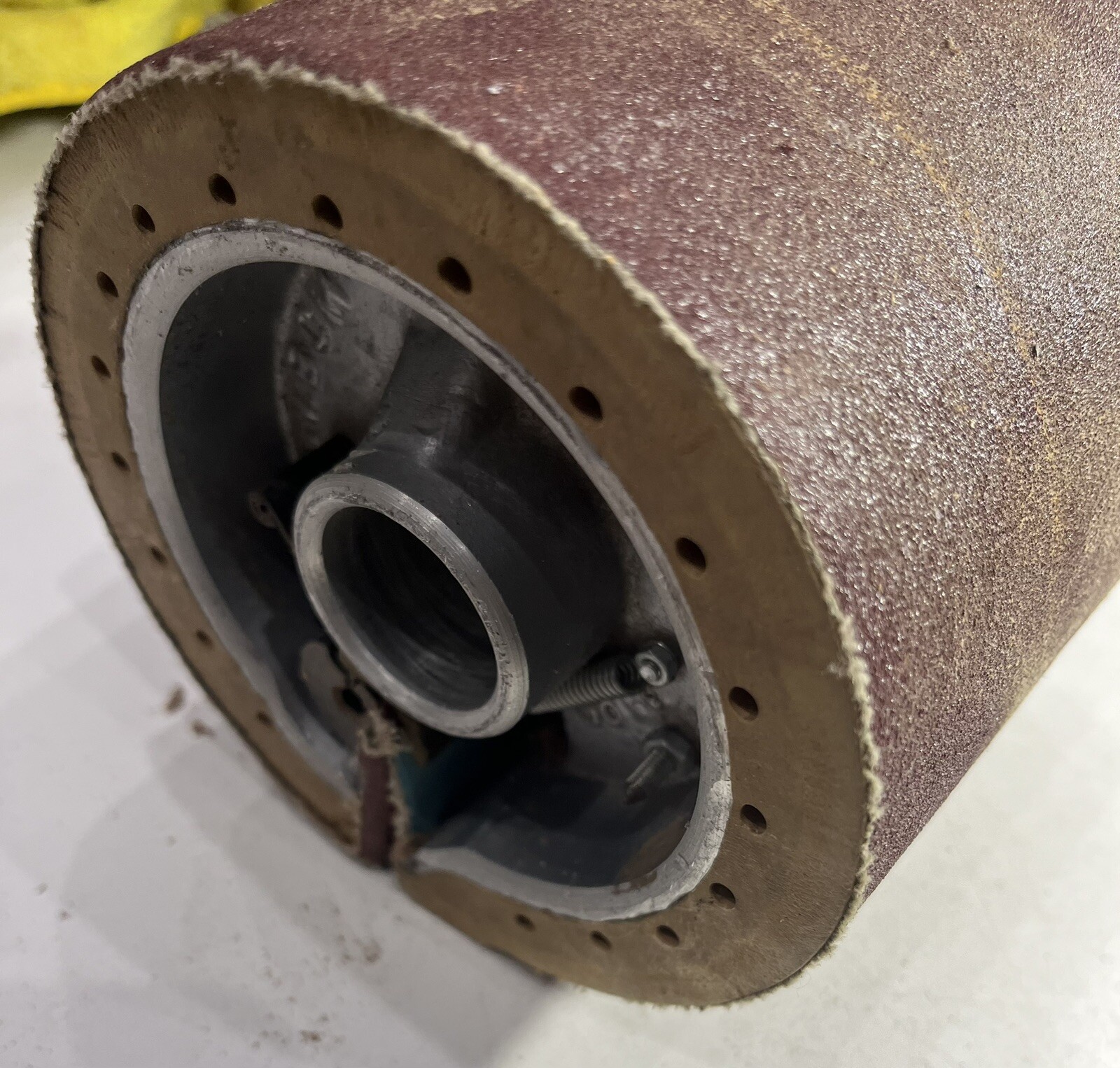 Sandpaper Drum Rubberized Coarse Surface Abrasive Wheel Set of 2 Italy