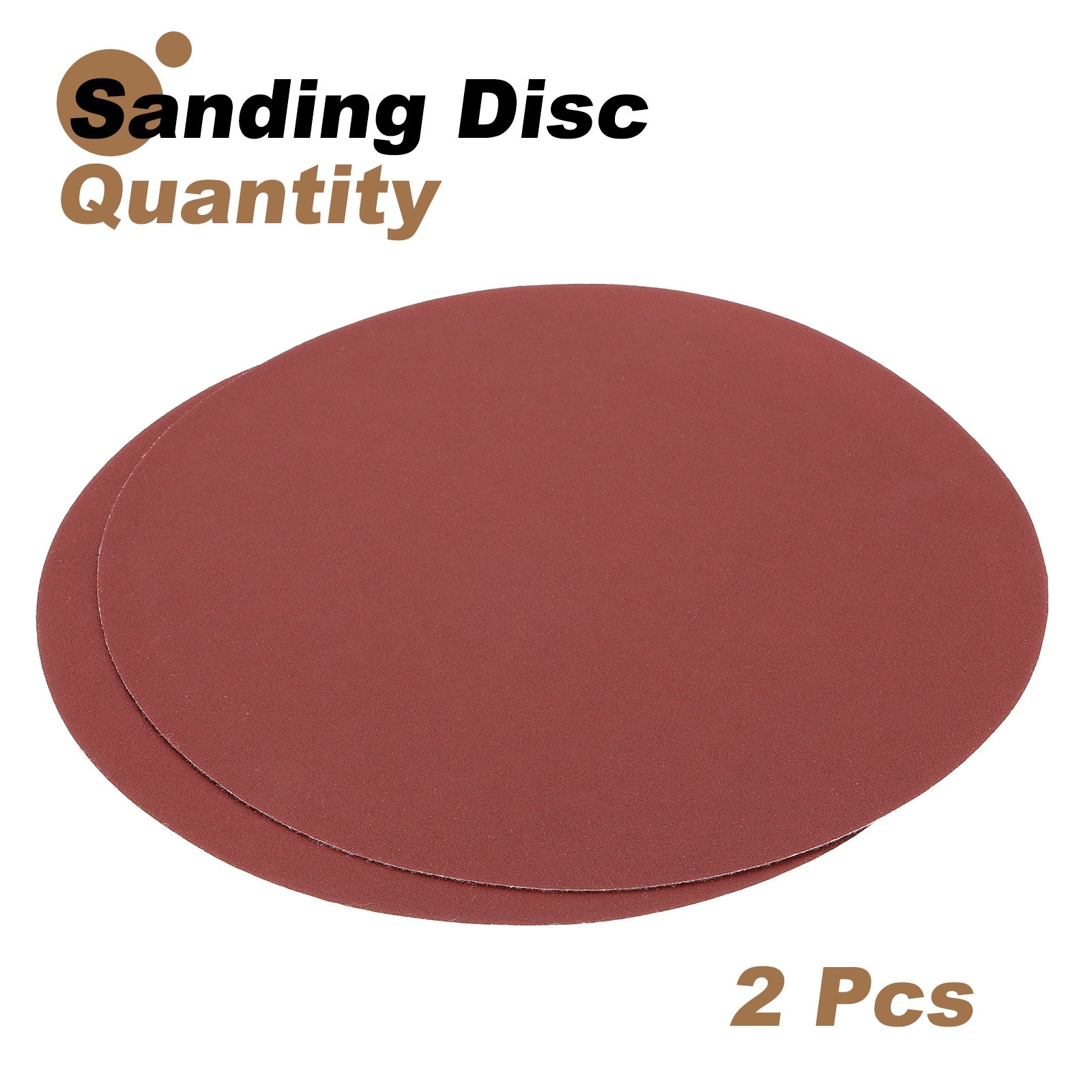 2pcs 10″ Hook and Loop Sanding Discs 180 Grits Aluminum Oxide Sandpapers