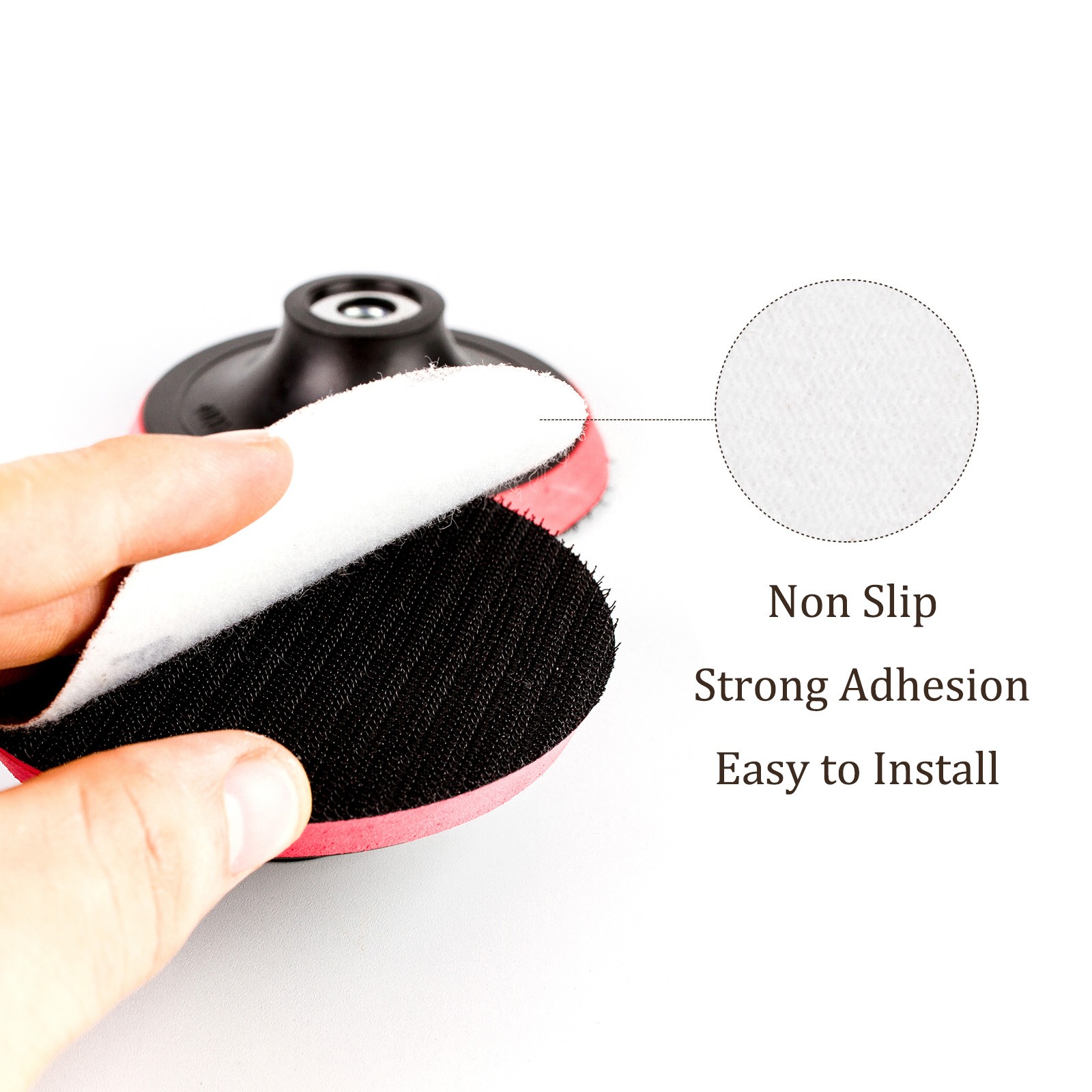 100pcs No Hole Sanding Discs 3 Inch 80 Grit Sanding Pads for Orbital Sander