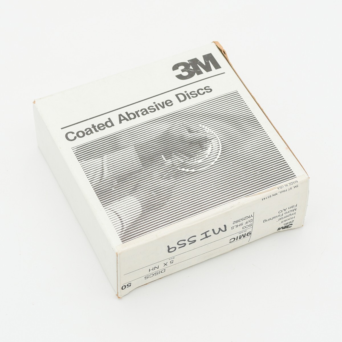 3M Hookit Microfinishing Film Disc 268L, 9 Mic, 5 in x 5 hole (box of 50)