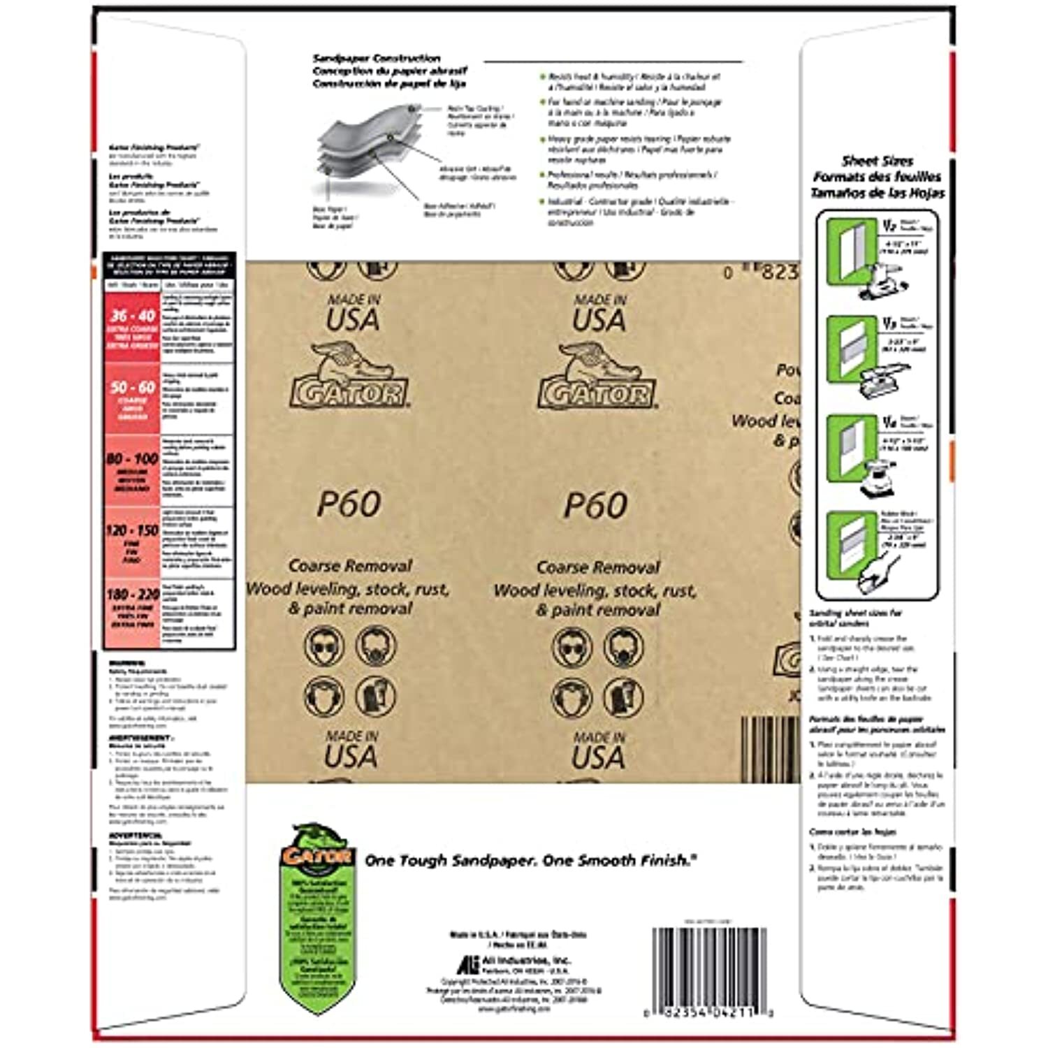ALI INDUSTRIES 4211 9″ x 11″ Multi-Surface Sanding Sheets