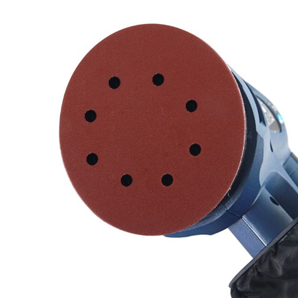 100-PACK 5/6 inch Sanding Discs 8-Hole Hook Loop Sander Orbital Sandpaper 40-800