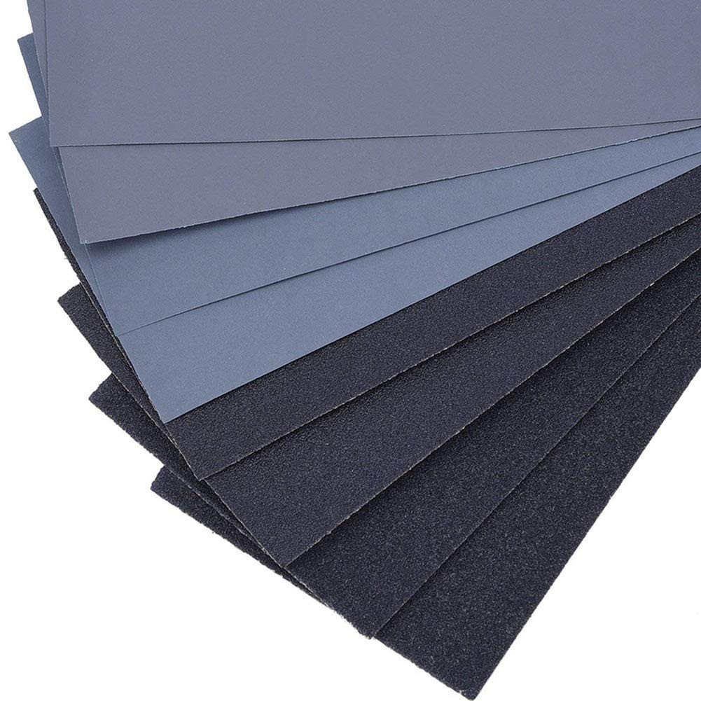 Sandpaper 120 600 800 1000 1200 1500 2000 2500 5000 Grit Wet Dry Assorted Sheets
