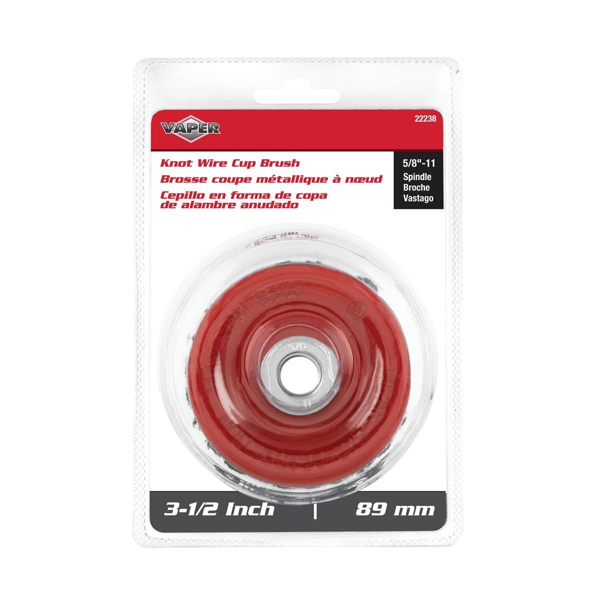 Titan Tools 3-1/2 In. Knotted Wire Cup Brush 22238