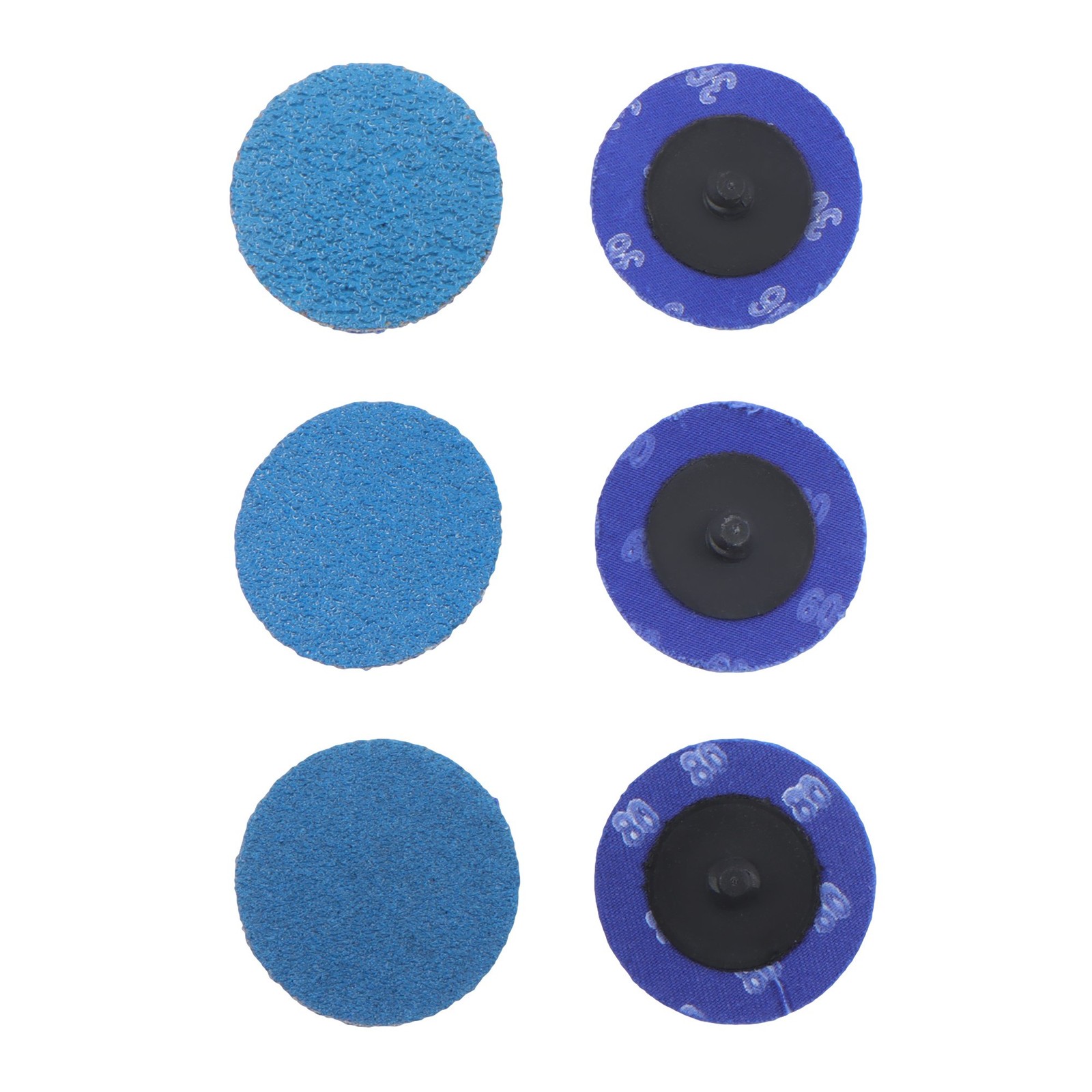 80 PCS 2 Inch Sanding Discs Set, 36/60/80 Grit Zirconia with 1/4 inch Holder