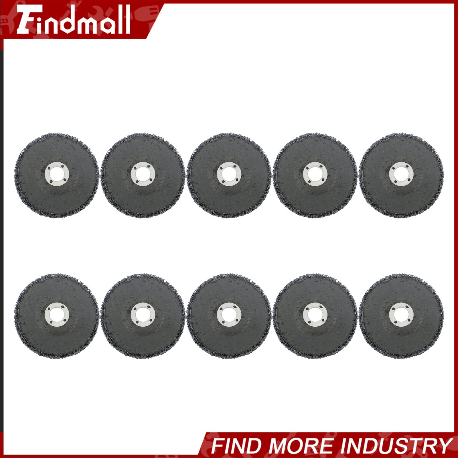 Findmall 10 Pcs 4″ x 5/8″ Black Abrasive Wheels Grinding Discs for Angle Grinder