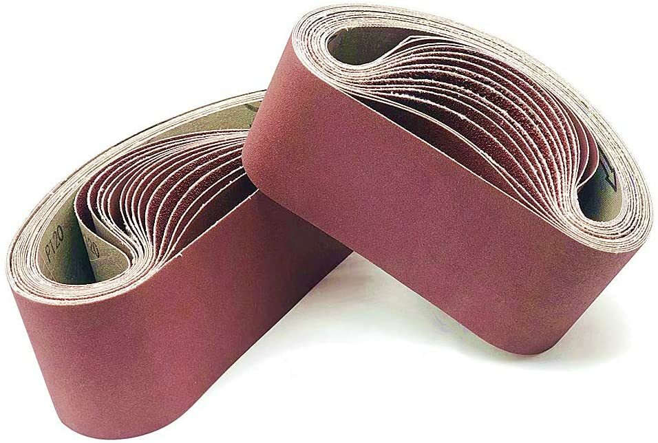 20PCS 3″ x 21″ Sanding Belts 40 60 80 120 150 240 400 Grit Belt Sander Sandpaper
