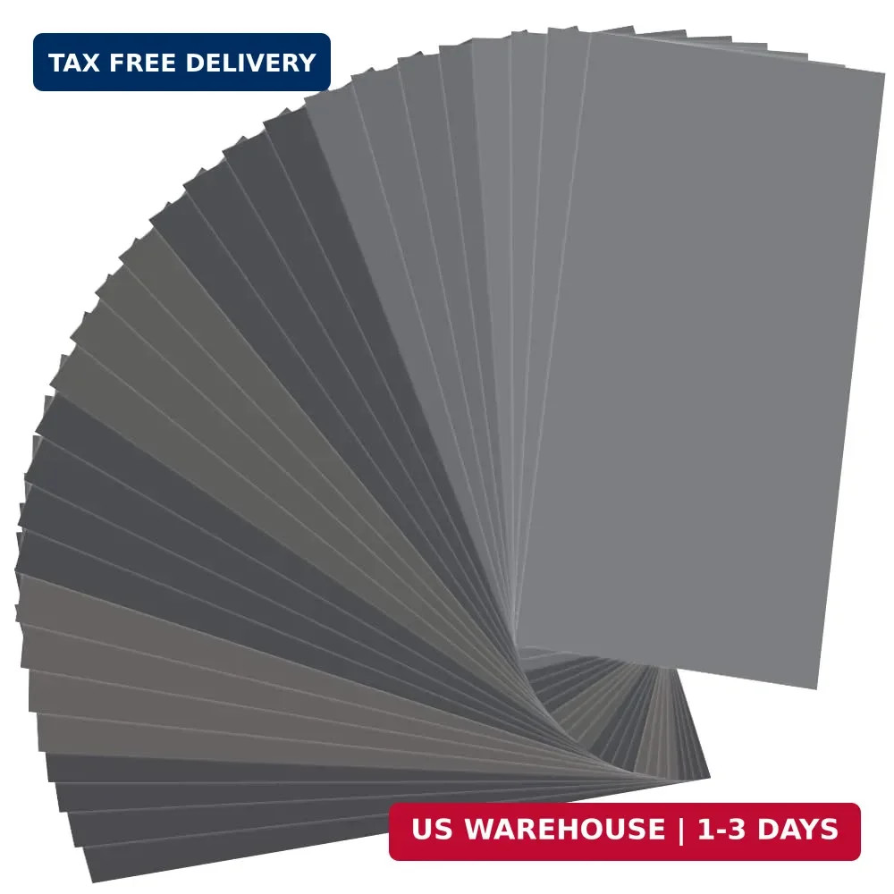 40Pcs Wet Dry Sandpaper Assortment, 220 320 400 600 800 1000 1200 1500 2000 3000