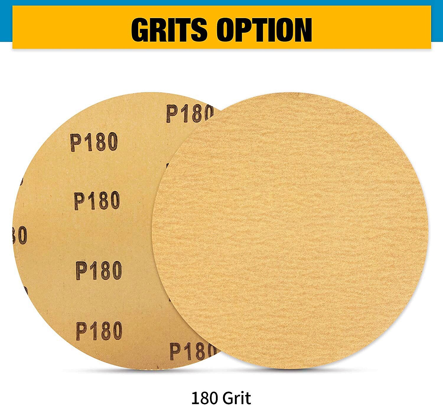 6 in PSA Sanding Disc Sandpaper 100 Roll Sticky Back 180 Grit Adhesive DA Sander