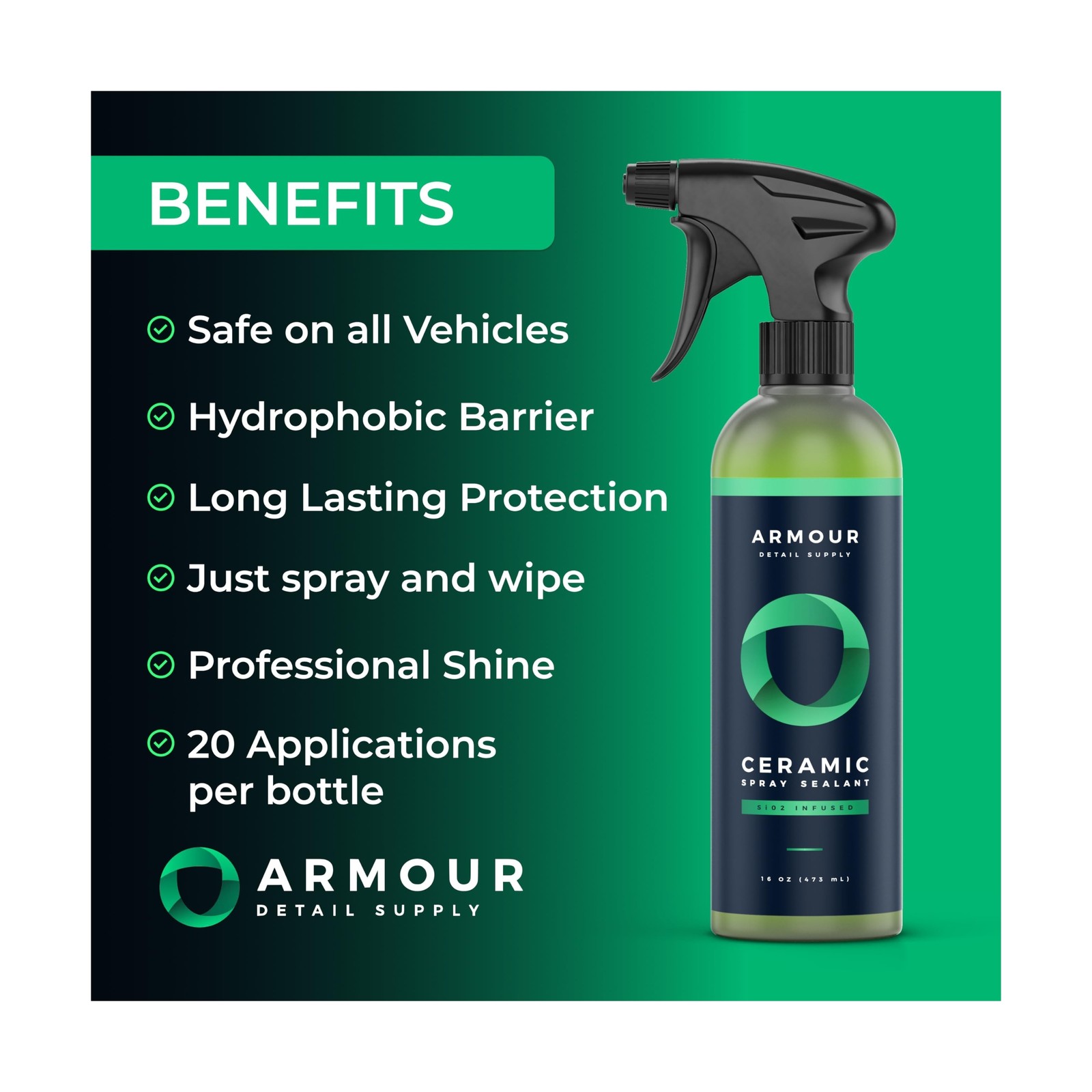 Armour Detail Supply Ceramic Spray Sealant Coating – Superior Autom… Fast Ship