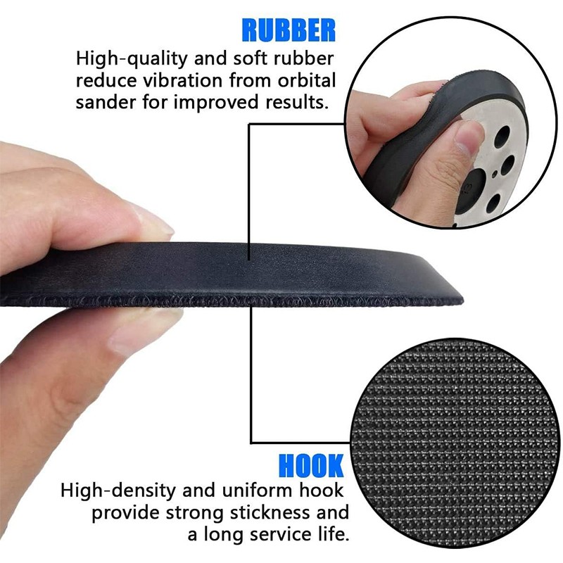 5″ 8 Hole Hook&Loop Sander Pad For DeWalt D26450 D26453 D26456 DW4250 DW4388
