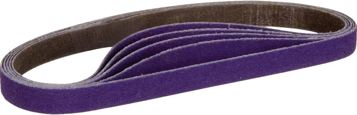 10 x 330 mm Sanding Belts, 3/8″ W x 13″ L, Purple Ceramic,25 Pack,40-240 Grit