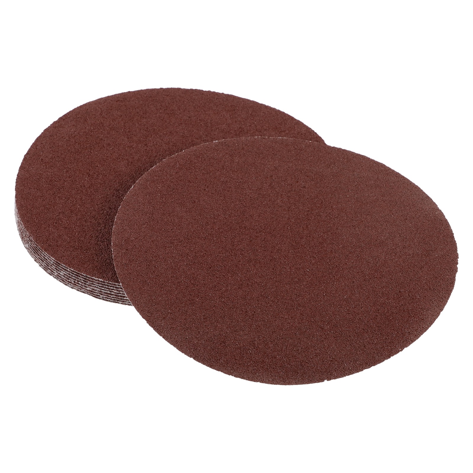 10 Pcs 40 Grit Universal Sanding Discs-Round Hook Loop Sandpaper-White Paper Red