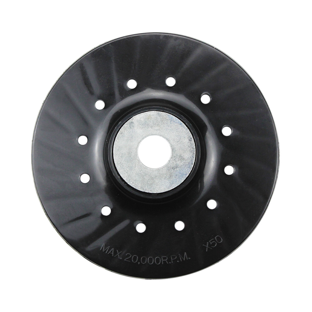 2 Pack – 5″ x 5/8″-11 Resin Fiber Disc Backing Pad w/ Lock Nut for Angle Grinder