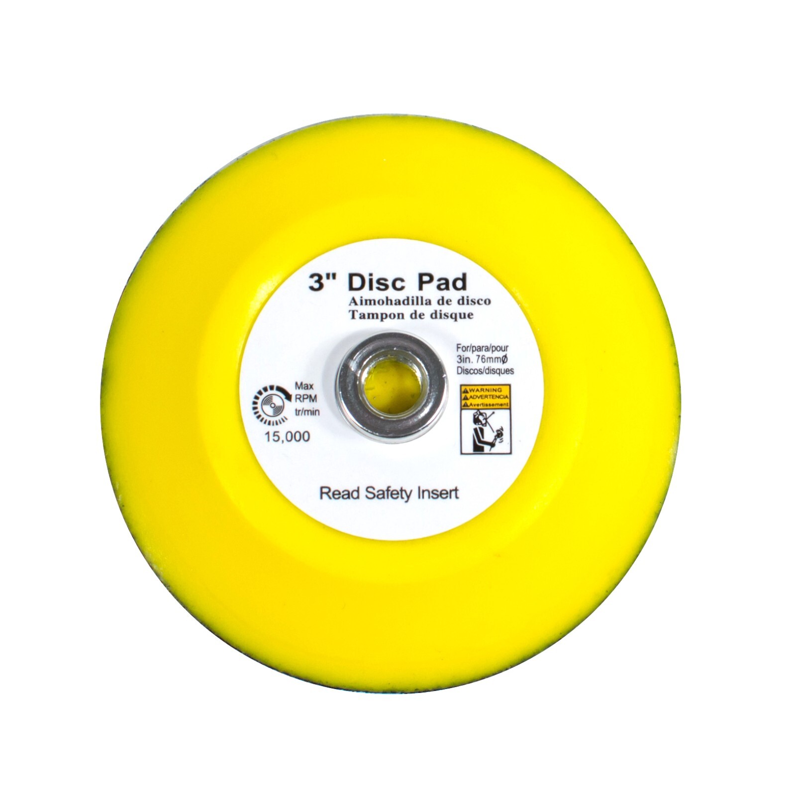 TGR 3″ Hook and Loop Sanding Backup Pad 5/16-24 Female Thread