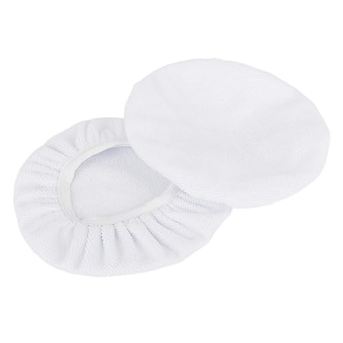 10pcs 5-6 Inch White Soft Mircrofiber Car Wax Polishing Bonnet Buffing Pad