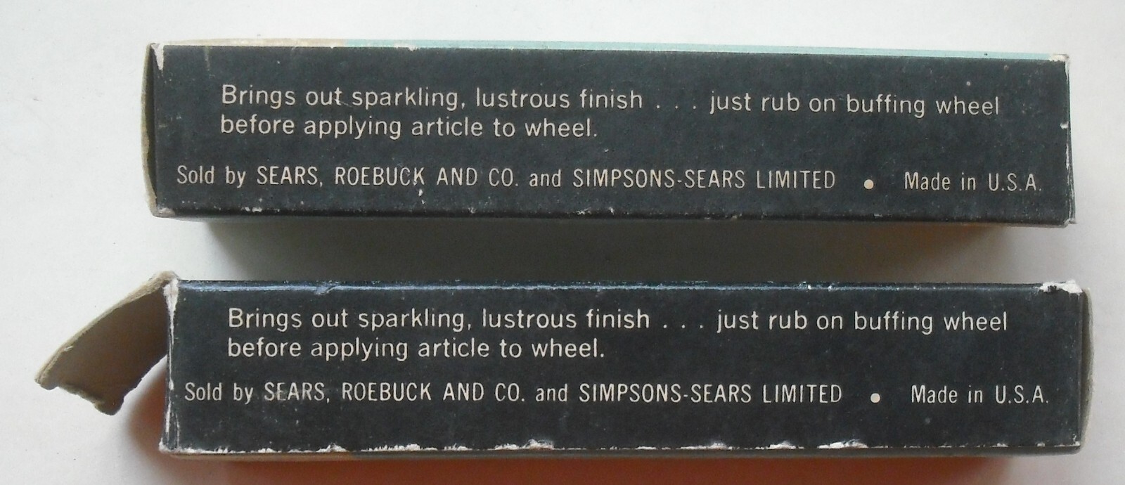2 NOS Vintage Sears Craftsman White Rouge 2860 & 2865 Buffing Wheel Compounds