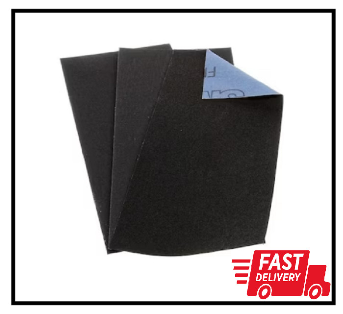 3-Pack Assorted Grit Emery Cloth Sandpaper – Coarse, Medium, Fine