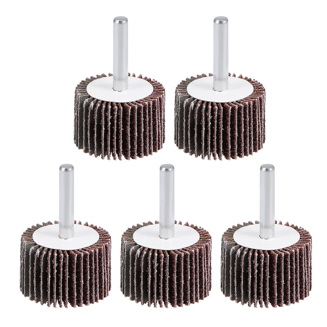 1-1/2x1x1/4″ Flap Wheel Sander for Drill Mounted Sanding Grinding 40 Grit-5 Pack