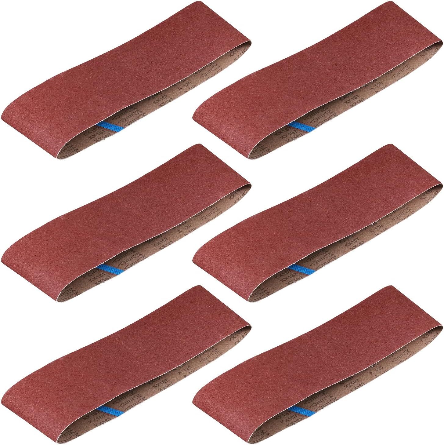 3PACK 6x48inch 150 Grit Aluminum Oxide Sanding Belts 150x1219mm for Metal & Wood