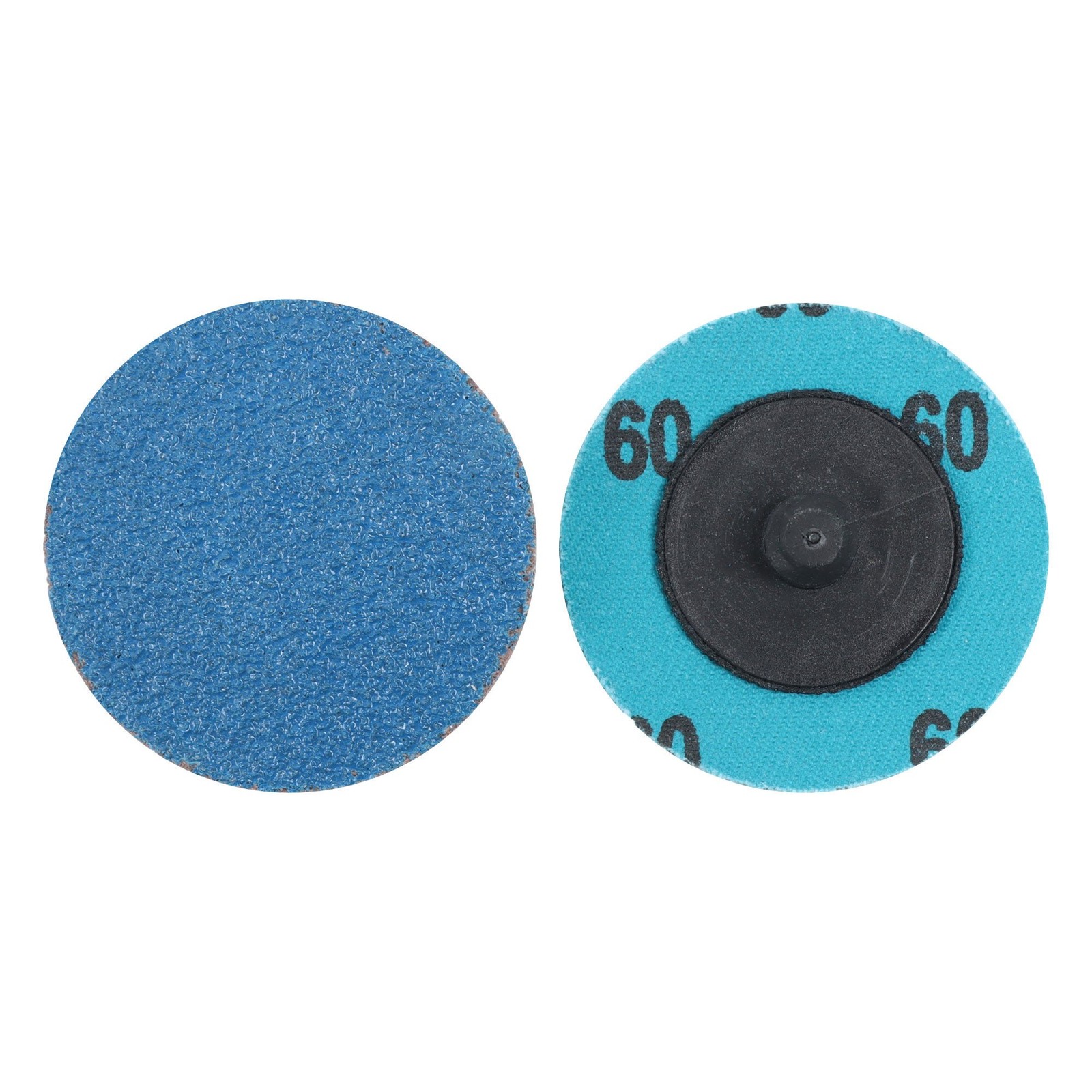 80Pcs 2 Inch 36/60/80 Grit Rotary Lock Type Sandpaper Quick Change Grinding Disc