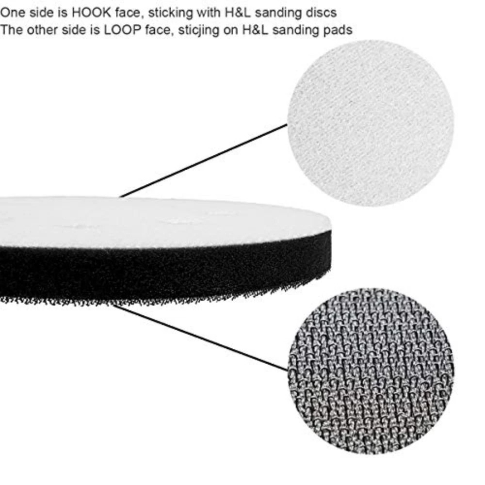 2 pc 5″ 8 Holes Interface Pads Orbital Sander Sanding Foam Pad Hook Loop Buffer