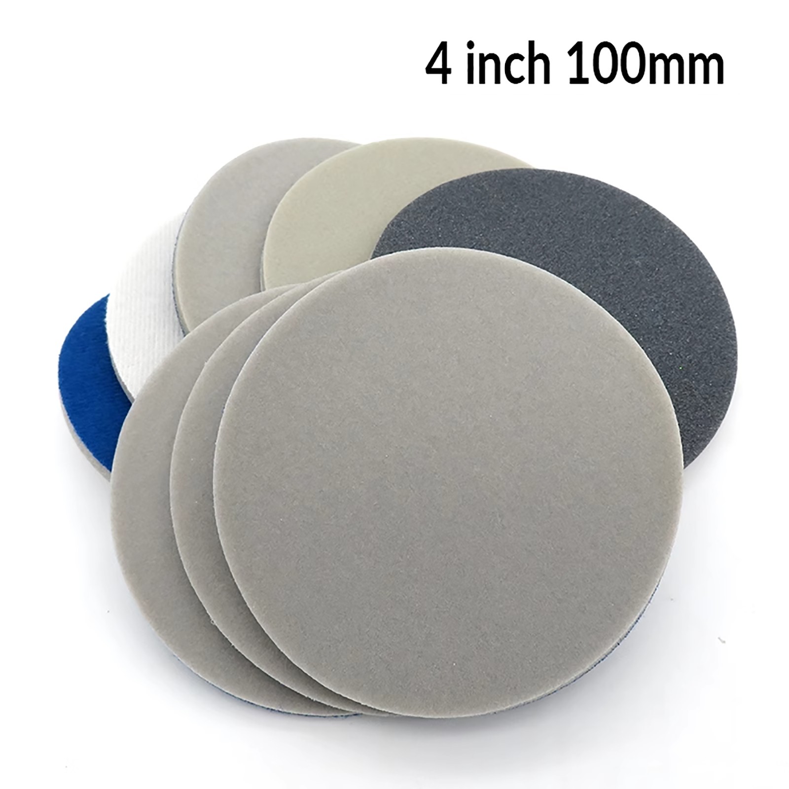 25-150mm Sponge Abrasive Sanding Discs Sandpaper 300-3000Grit Hook and Loop Pads