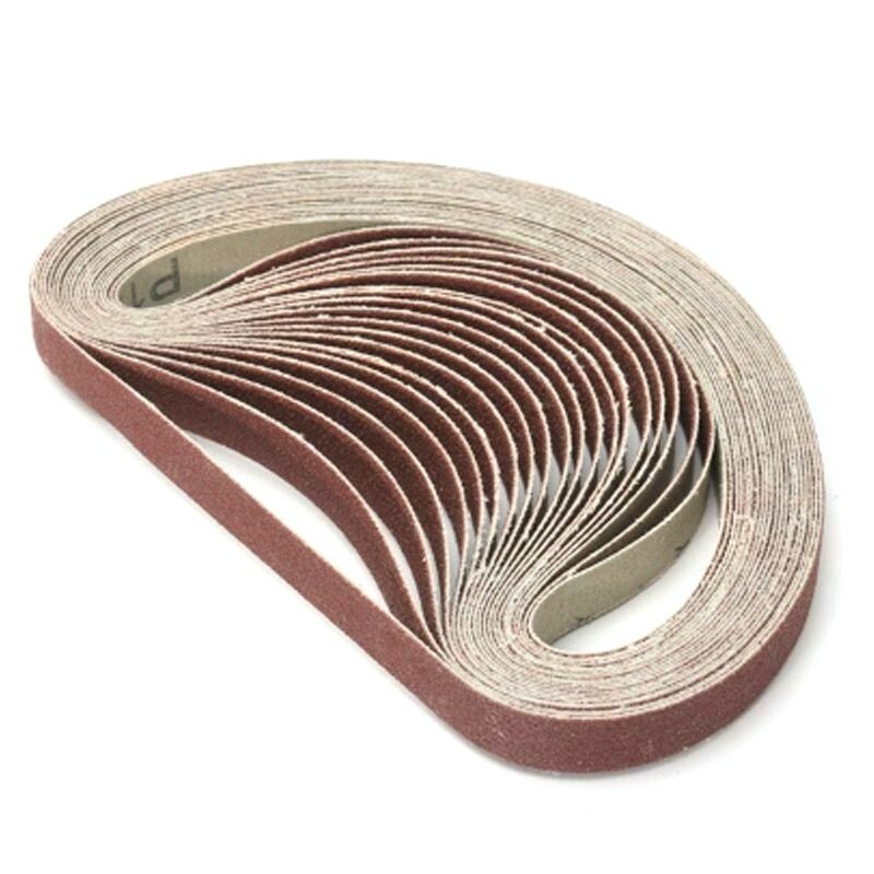 10pcs 520*20mm Grit 40/60/80/120/240/400 Abrasive Belt For Sanding Adapter Tool