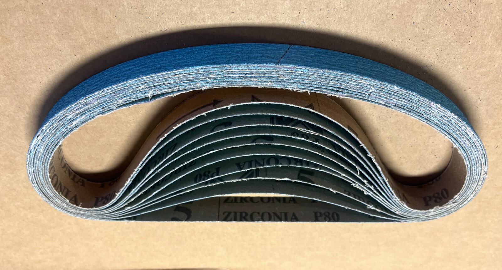 PREMIUM 1 X 30 INCH ZIRCONIA SANDING BELT 10 PACKS! WITH GRINDING AID 40-80 GRIT