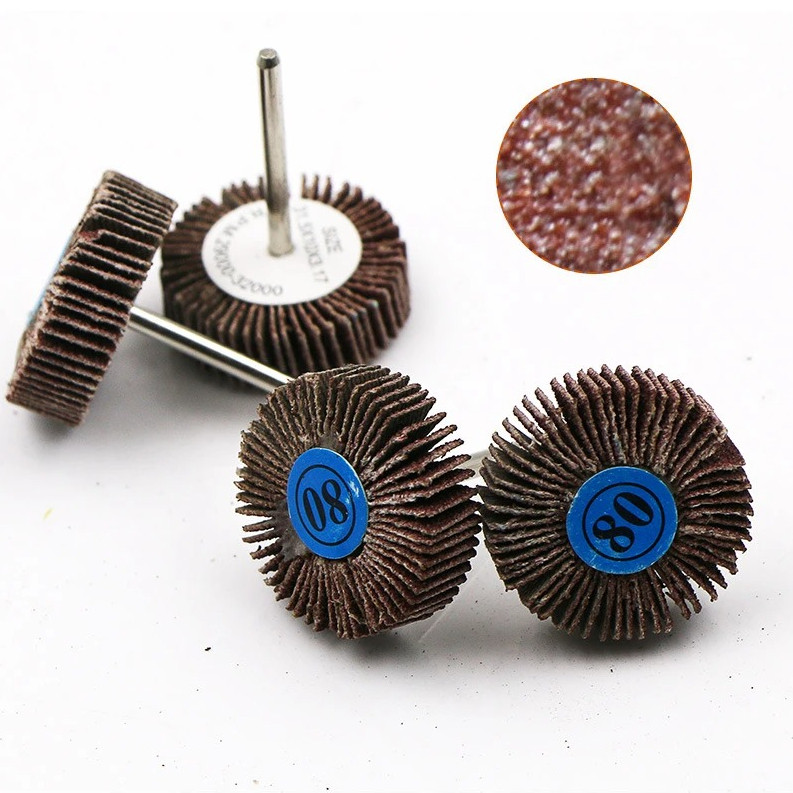 10pcs 80 Grit Flap Wheel Sanding Discs for Rotary Tools