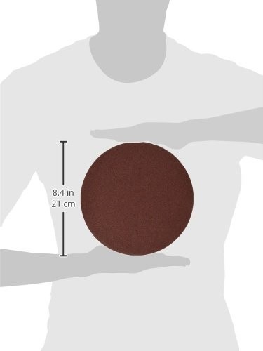 POWERTEC 110550 8 PSA 80 grit Aluminum Oxide Adhesive Sanding Disc (Pack of 10)