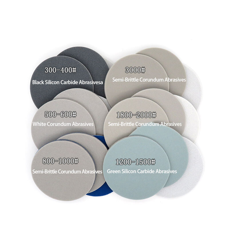Backed Sponge Disc Sandpaper Grinding &Polishing 5mm Dia:25/30/50/75/100/125/150