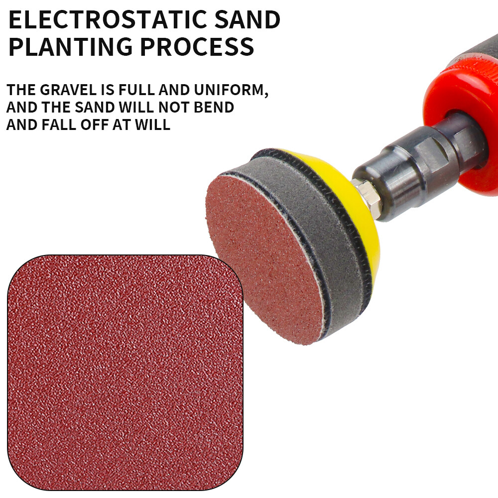 2″ 50mm Hook and Loop Sanding Discs Pads 80-3000 Grit Aluminium Oxide Sandpaper