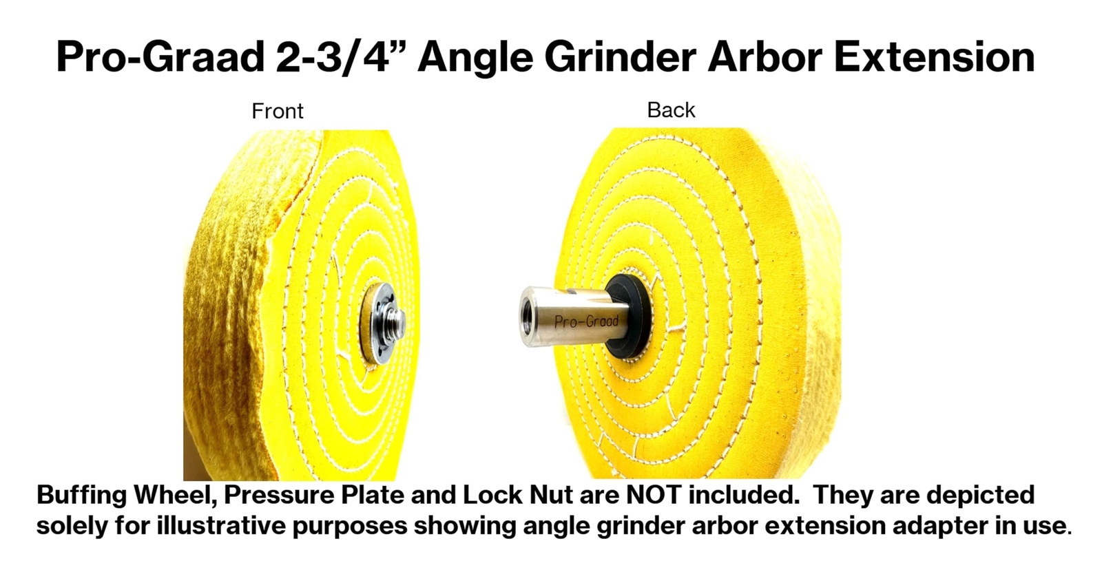 23/4 Stainless Angle Grinder Arbor Extension 11/4 Thread Length Extra Threads