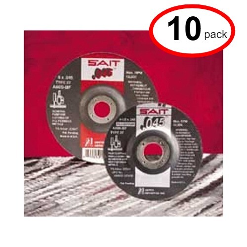 Sait 22047 – 6″x .045 x 7/8″ Type 27 Metal Cutoff Wheel – (10Pack)