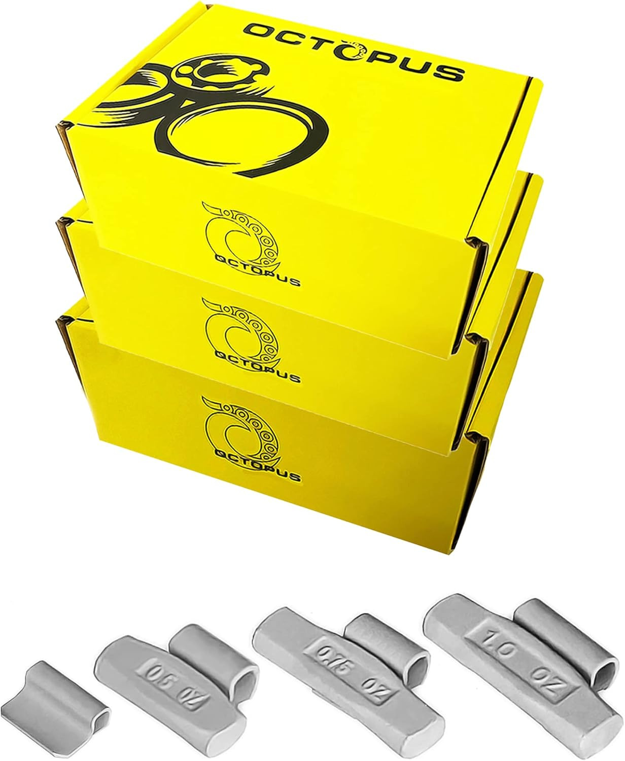 Mc-Style, Coated Wheel Weights, 300 Pc Assortment, FE, Clip-On Lead-Free Compati