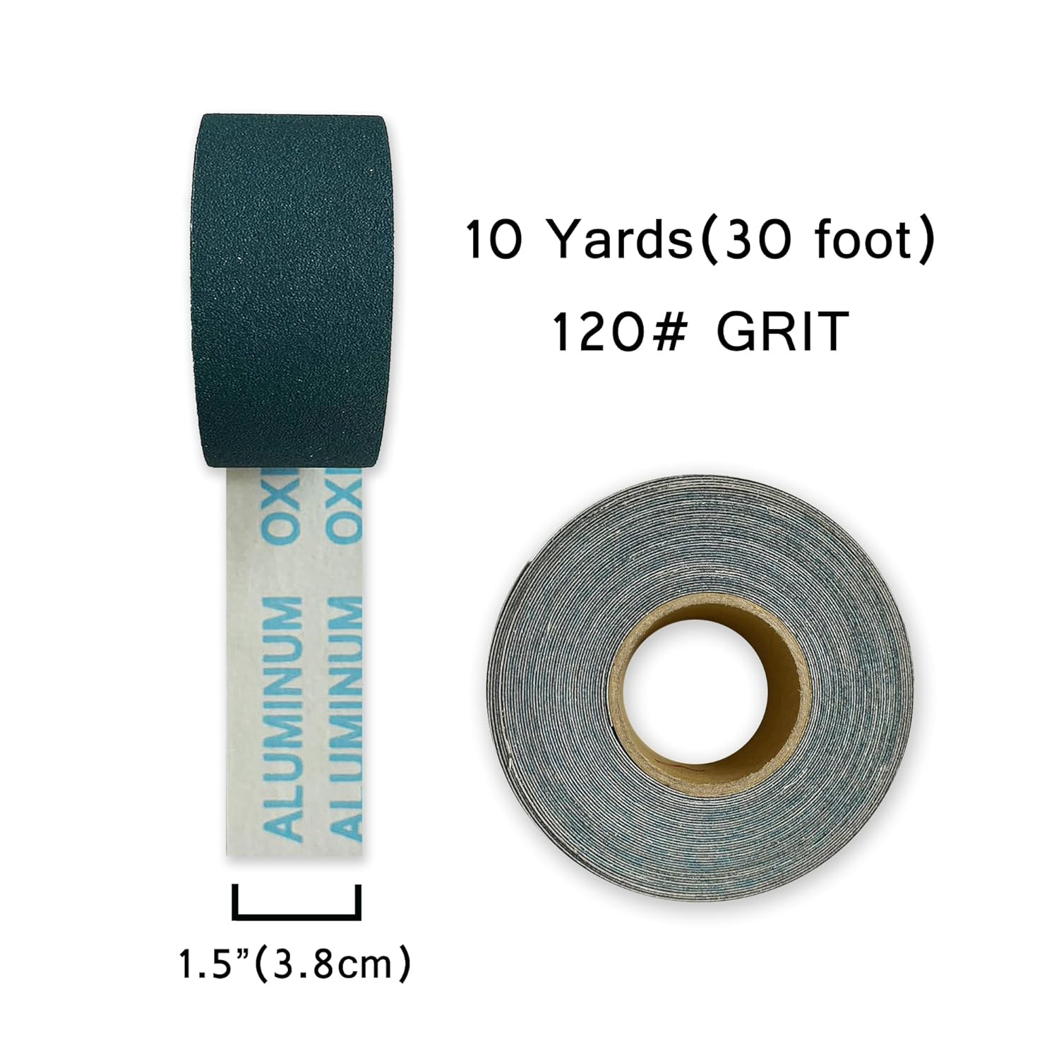 Waterproof Emery Cloth Roll Grit 120 Abrasive Wet of Dry Sandpaper 1.5 Inch X 10