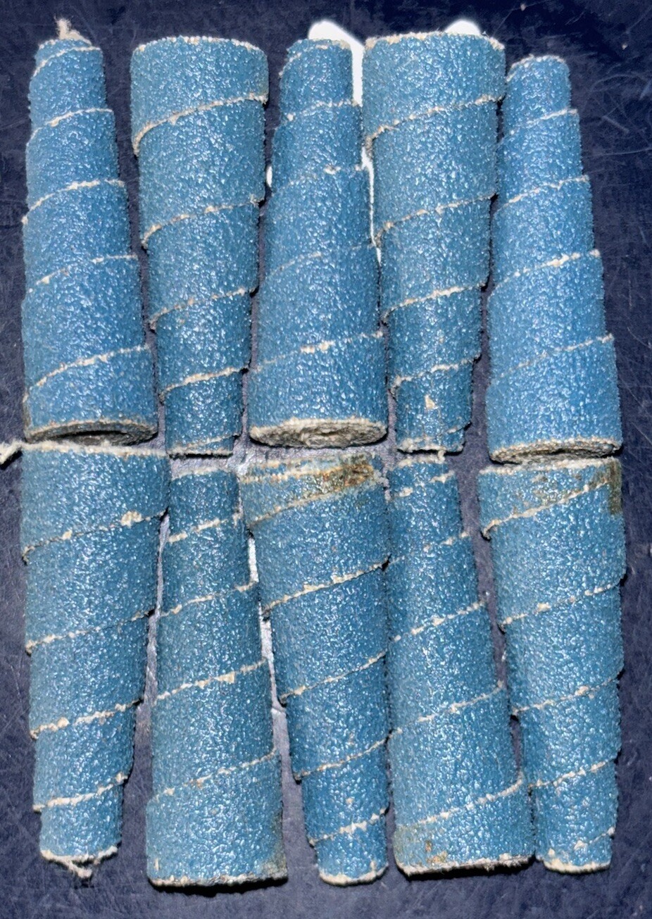 Standard Abrasives 1/2” Taper Cartridge Roll 727337 1/2X1-1/2X1/8 80G 10 Pcs
