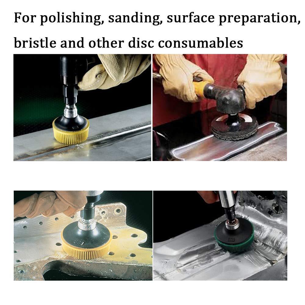 2PCS 2″Roll Lock Sanding Disc Pad Holder Adapter 1/4″Shank for Die Grinder Drill