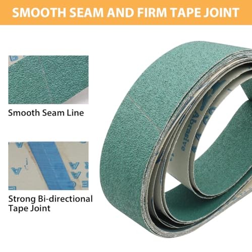 Knife Making Sanding Belts 2×42 6 Pack Ceramic