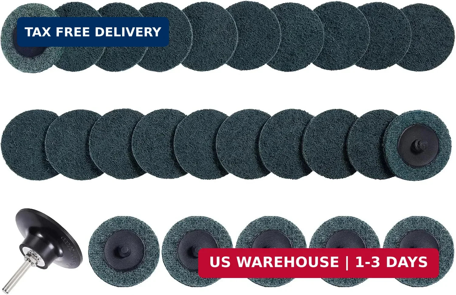 S SATC 25PCS Quick Change Discs Set, 2 Inch Die Grinder Sanding Discs for Die Gr
