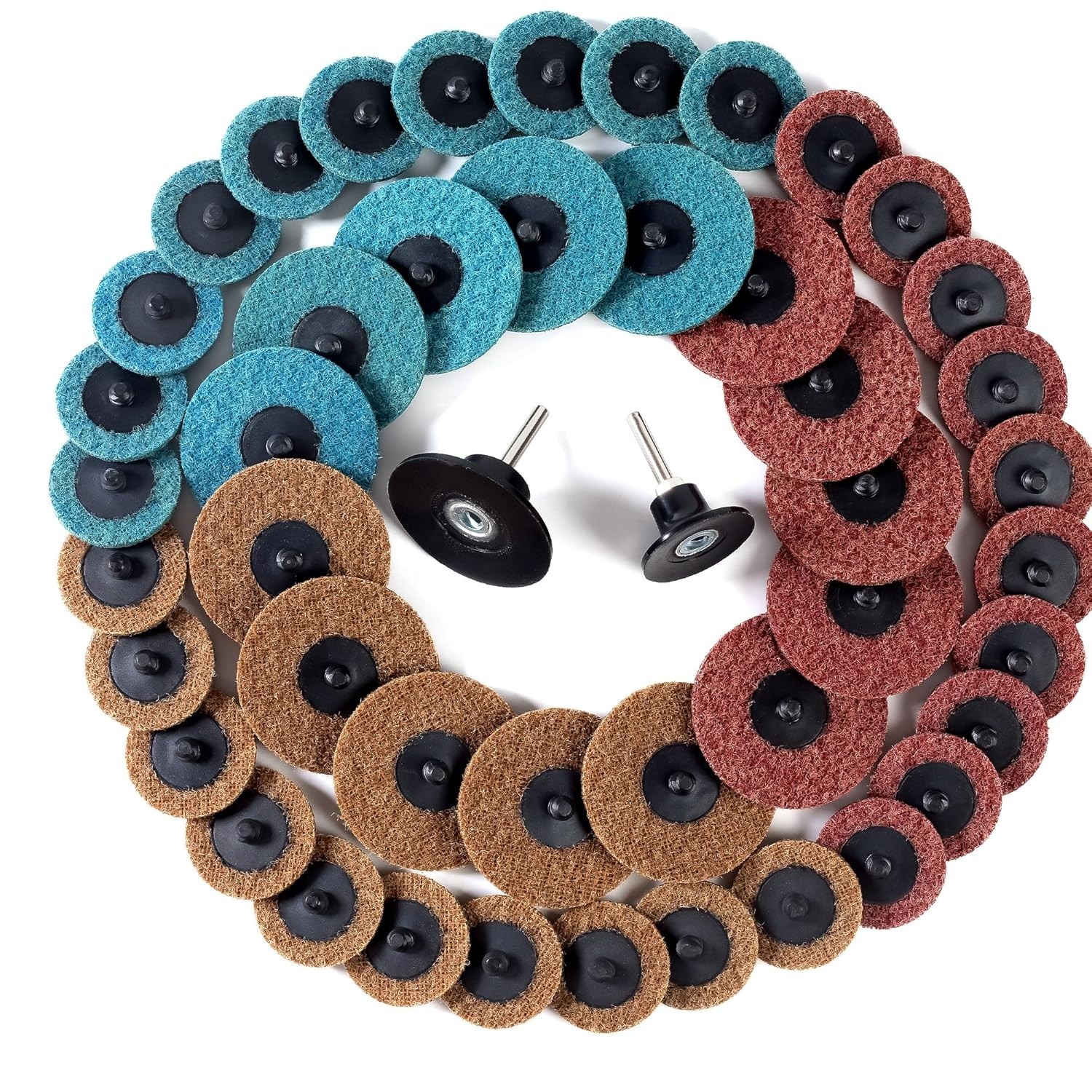 47Pcs 2″/3″ Nylon Surface Conditioning Discs for Grinding, Polishing & Deburring