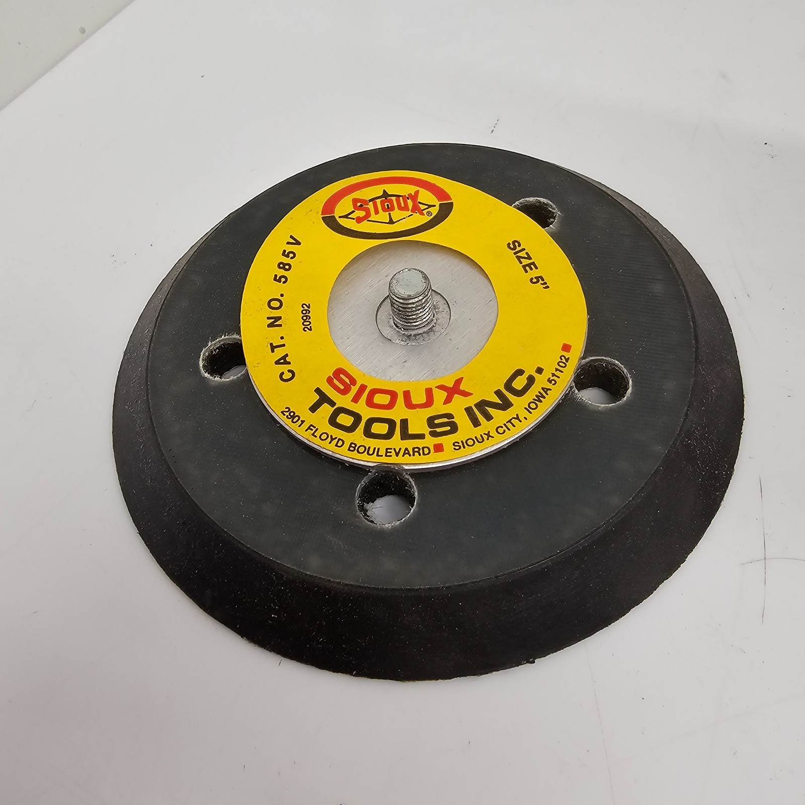 Sioux Tools Backing Pad 585V 5″ Black Orbital Sander Replacement Part