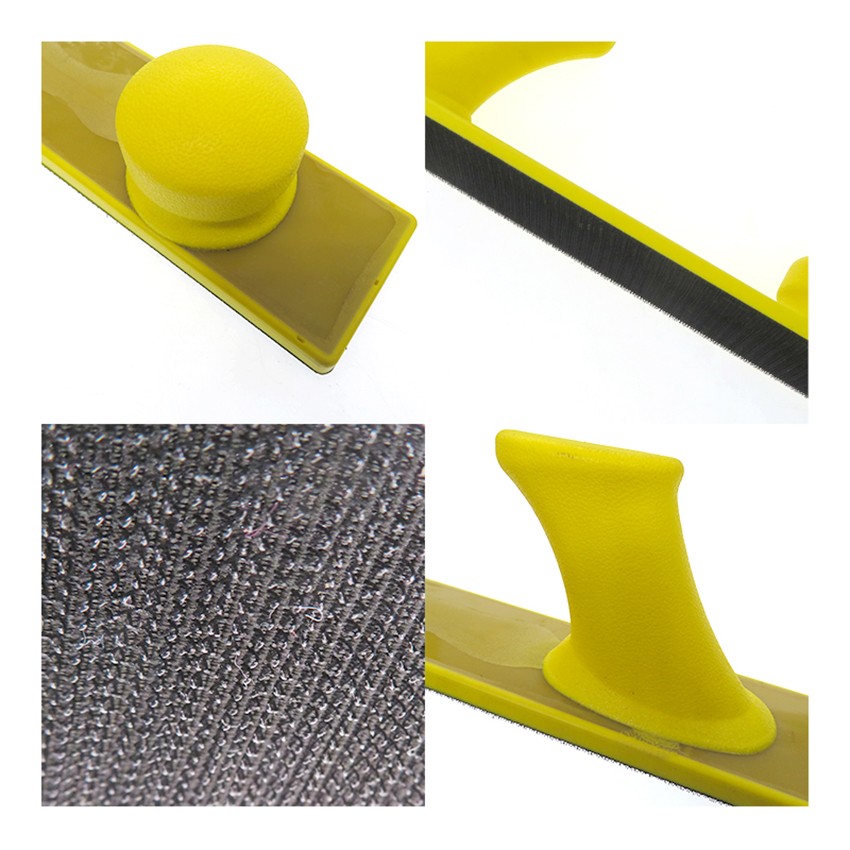 70*390MM Yellow PU Foam Self-Stick Sandpaper Manual Polishing Tray Sanders