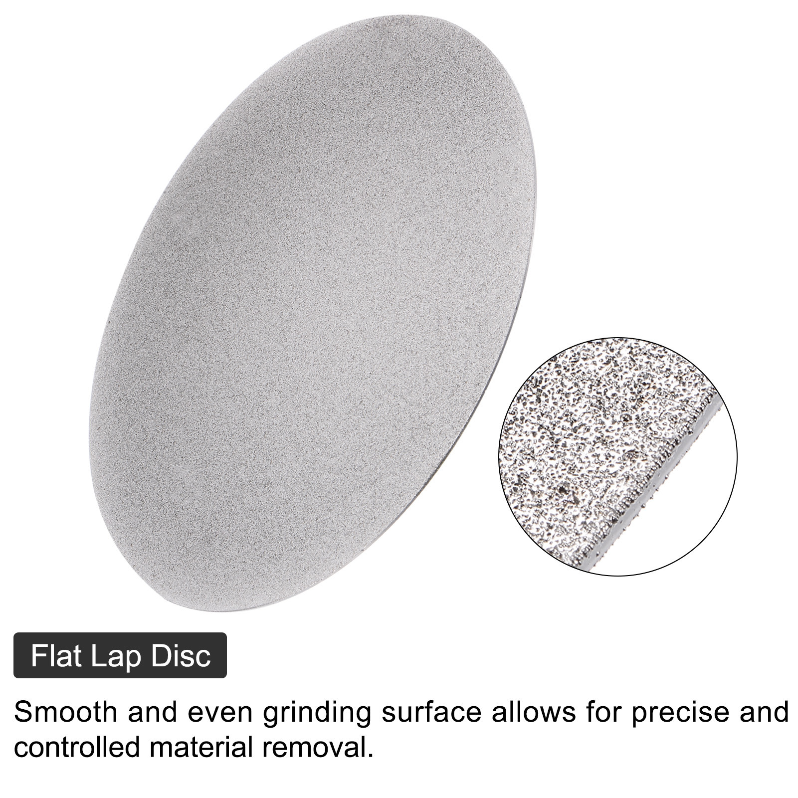 Diamond Sanding Grinding Disc 8″ Grit 80 No Center Hole Flat Lap Wheel Disk